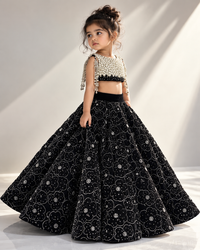 Black Structured Lehenga - BK Gayatri Official