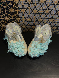 Flower bow shoes – Kids Designer Wear | BK Gayatri Official