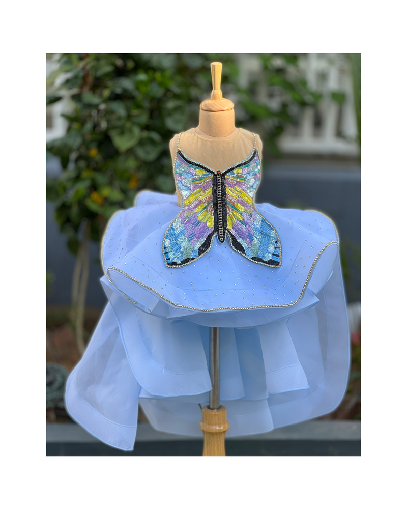 Haute couture structured butterfly dress – Kids Designer Dress | BK Gayatri Official
