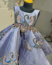 Swan Dress – Luxury Kids Dress | BK Gayatri Official