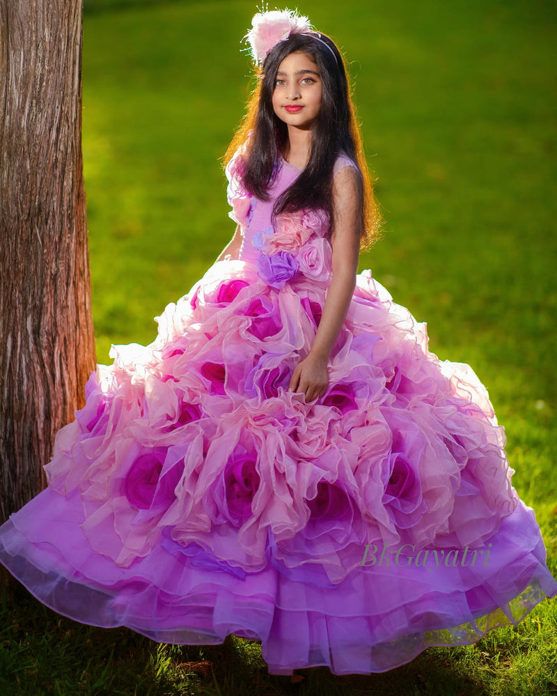 Fleur Gown – Kids Designer Gown | BK Gayatri Official