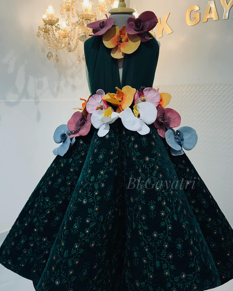 Orchid Gown – Kids Designer Gown | BK Gayatri Official