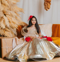 Golden Glory Gown – Luxury Kids Couture Gown | BK Gayatri Official