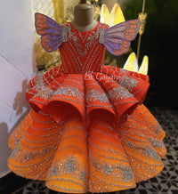 Limited edition butterfly structured gown – Luxury Kids Couture Gown | BK Gayatri Official