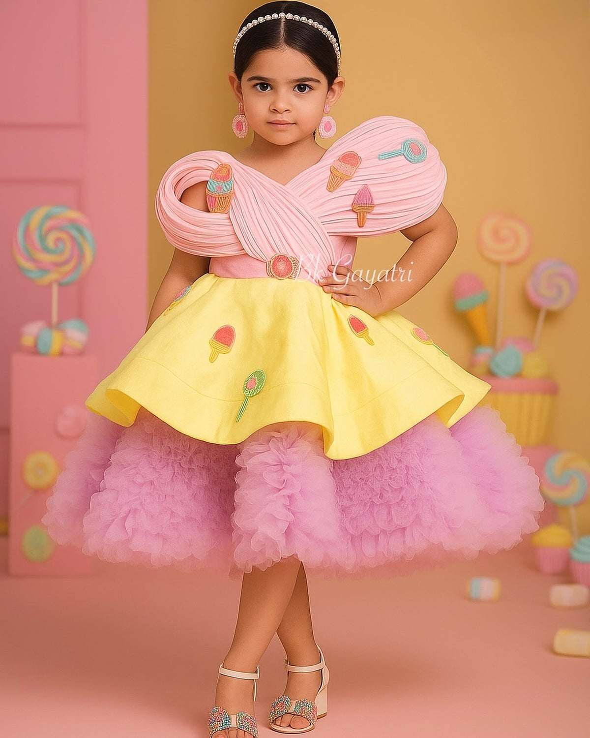 Candy Structured Dress – Kids Designer Dress | BK Gayatri Official