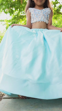 Sky Blue Lehenga
