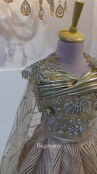 Dripping in Gold Metallic Gown