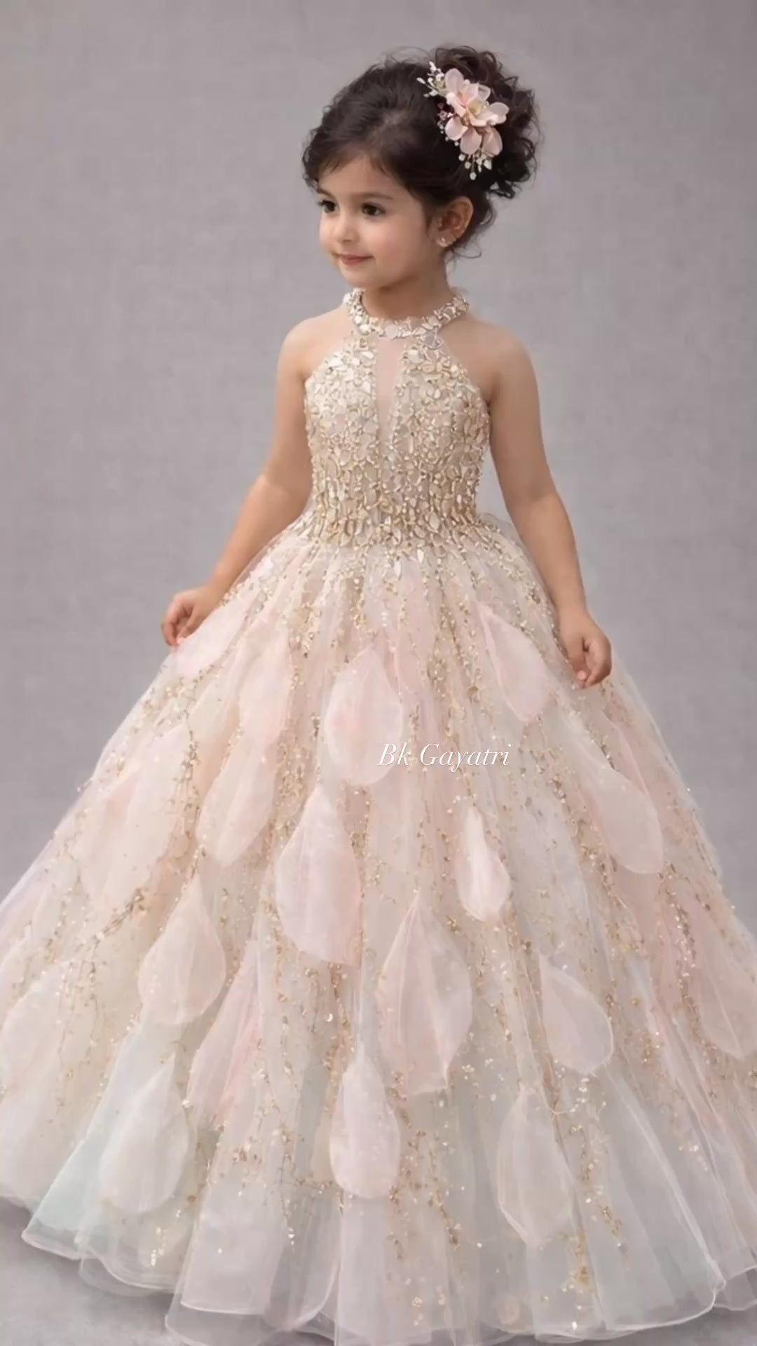Glam petal gown