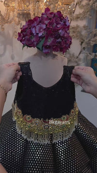 Black jewel Lehenga