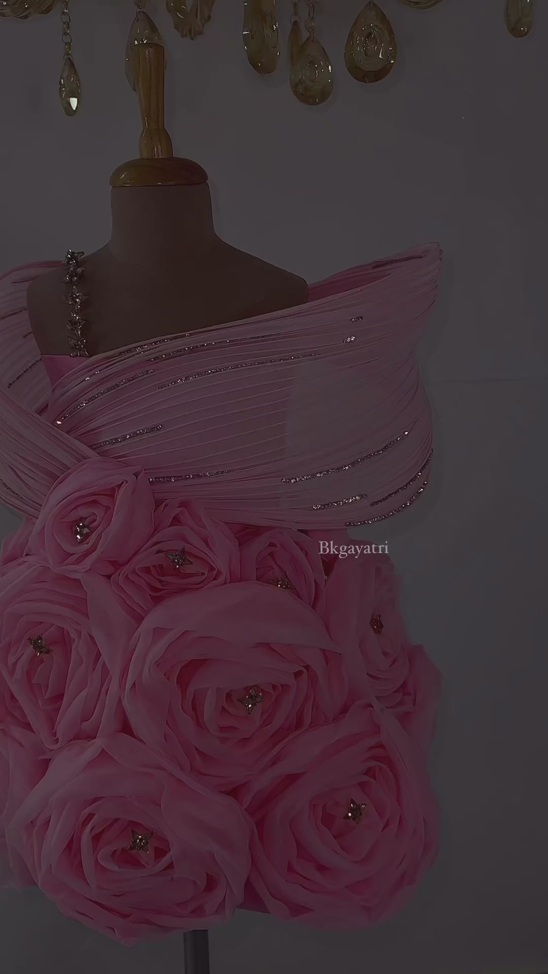 Knee Length Rose Dress