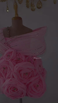 Knee Length Rose Dress