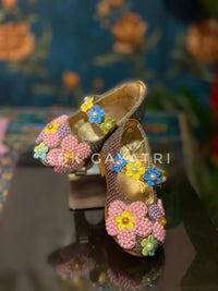 multi colored flower shoes – Luxury Kids Couture | BK Gayatri Official