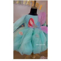 mermaid drapped Dress – Luxury Kids Dress | BK Gayatri Official