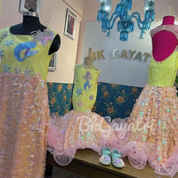 Sparkly Mermicon Dress – Luxury Kids Dress | BK Gayatri Official