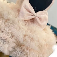 Peach Structured Dress – Luxury Kids Dress | BK Gayatri Official