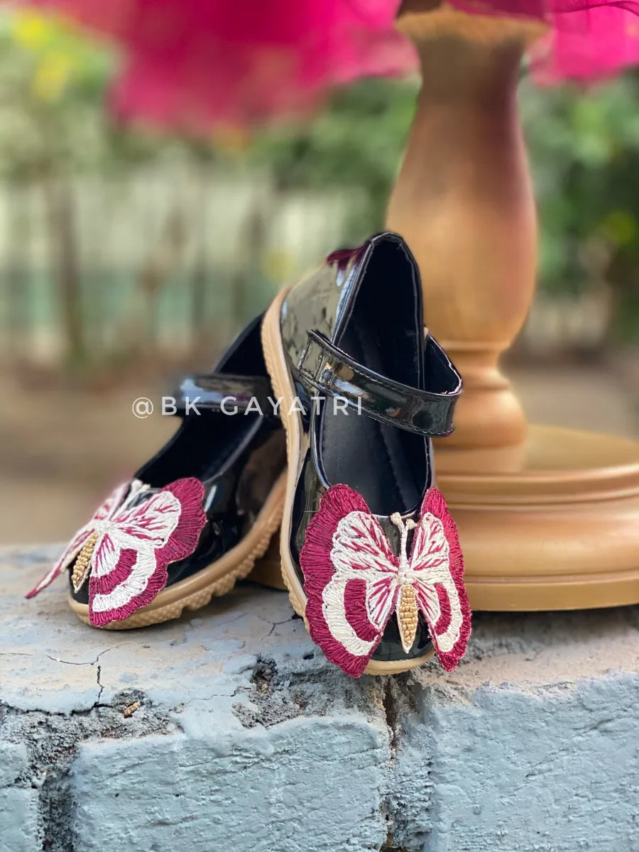 Butterfly shoes – Kids Designer Wear | BK Gayatri Official