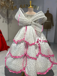 Swarovski petal dress – Kids Designer Dress | BK Gayatri Official