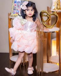 Draped dress – Luxury Kids Dress | BK Gayatri Official