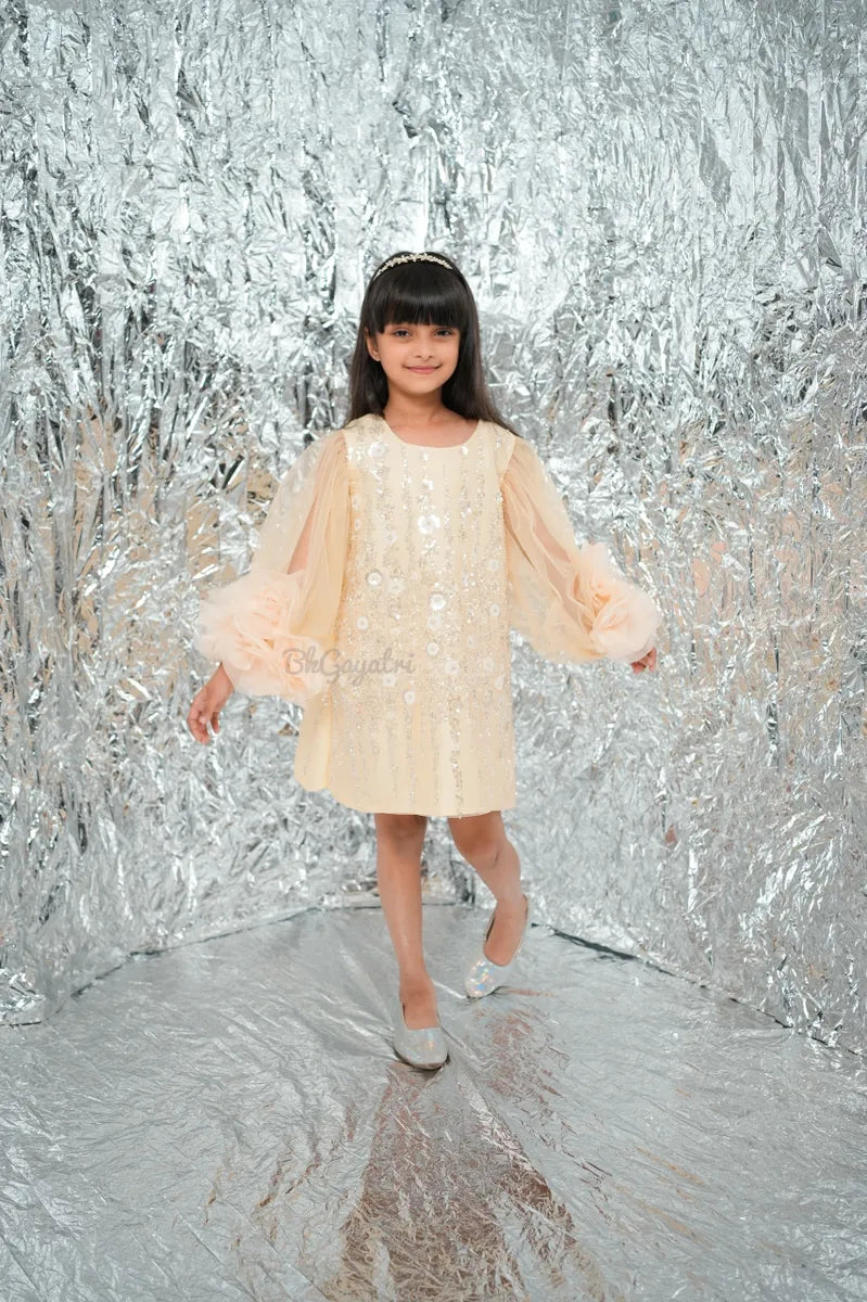 rosette dress – Kids Designer Dress | BK Gayatri Official