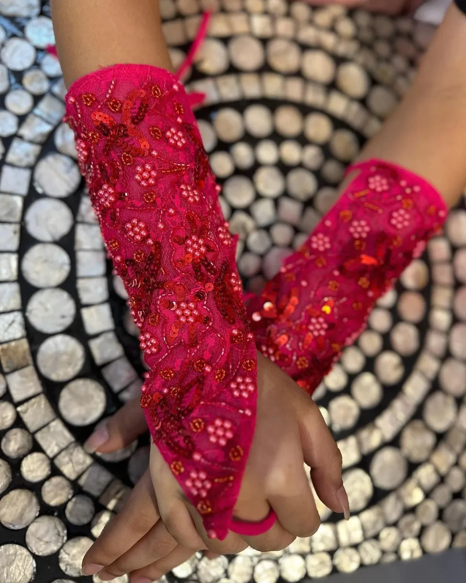 Red hand tye – Kids Designer Wear | BK Gayatri Official