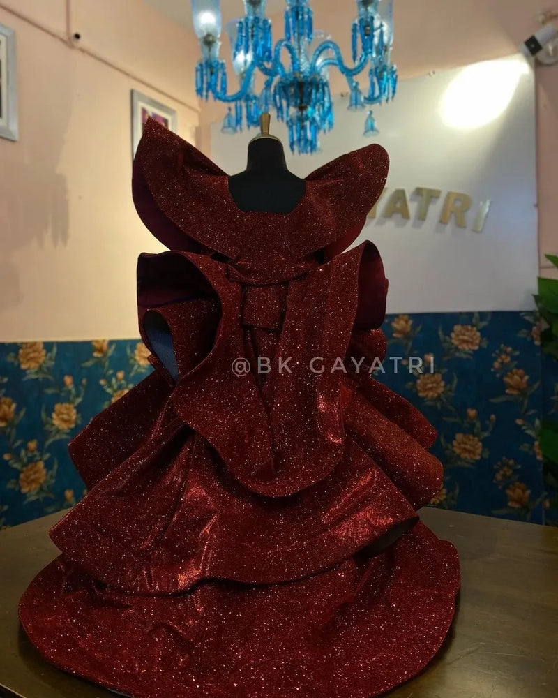 Blingy Haute Couture Gown – Kids Designer Gown | BK Gayatri Official