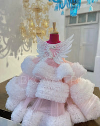 Structured Swan Dress – Kids Designer Dress | BK Gayatri Official
