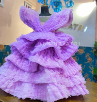 Haute Couture Lilac Structured Gown – Luxury Kids Couture Gown | BK Gayatri Official