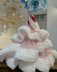 Structured Swan Dress – Premium Kids Fashion | BK Gayatri Official