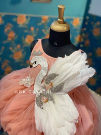 Swan Dress – Luxury Kids Dress | BK Gayatri Official