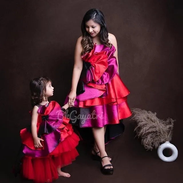 Ombre High-Low Dress – Kids Designer Dress | BK Gayatri Official