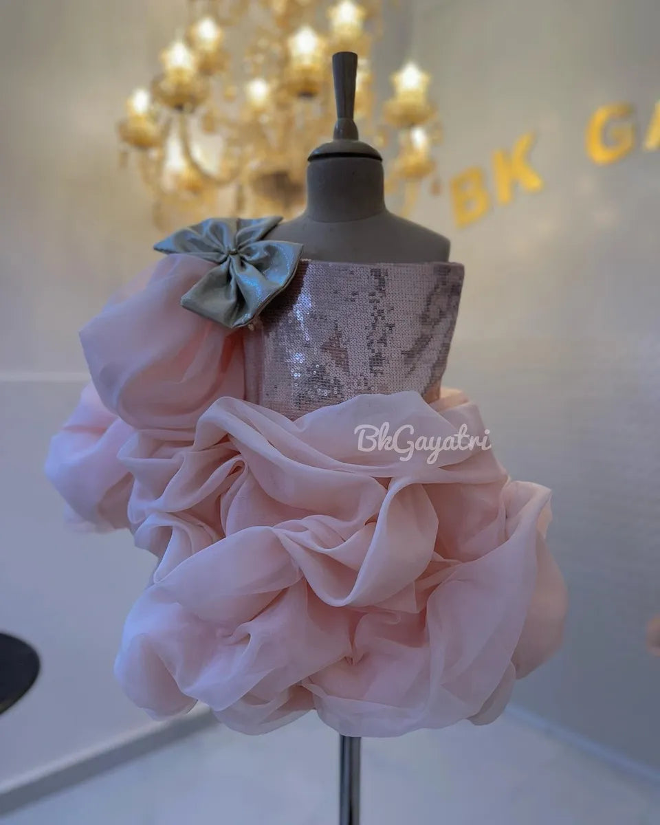 Draped dress – Kids Designer Dress | BK Gayatri Official