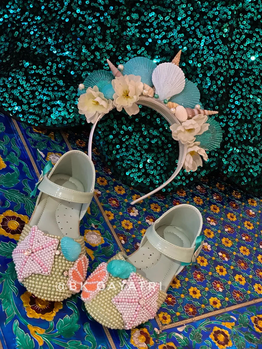 Mermaid Shoes – Kids Designer Wear | BK Gayatri Official