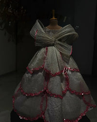 Swarovski petal dress – Luxury Kids Dress | BK Gayatri Official