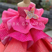 Sacred Garden Bandhani Structured Gown – Luxury Kids Couture Gown | BK Gayatri Official