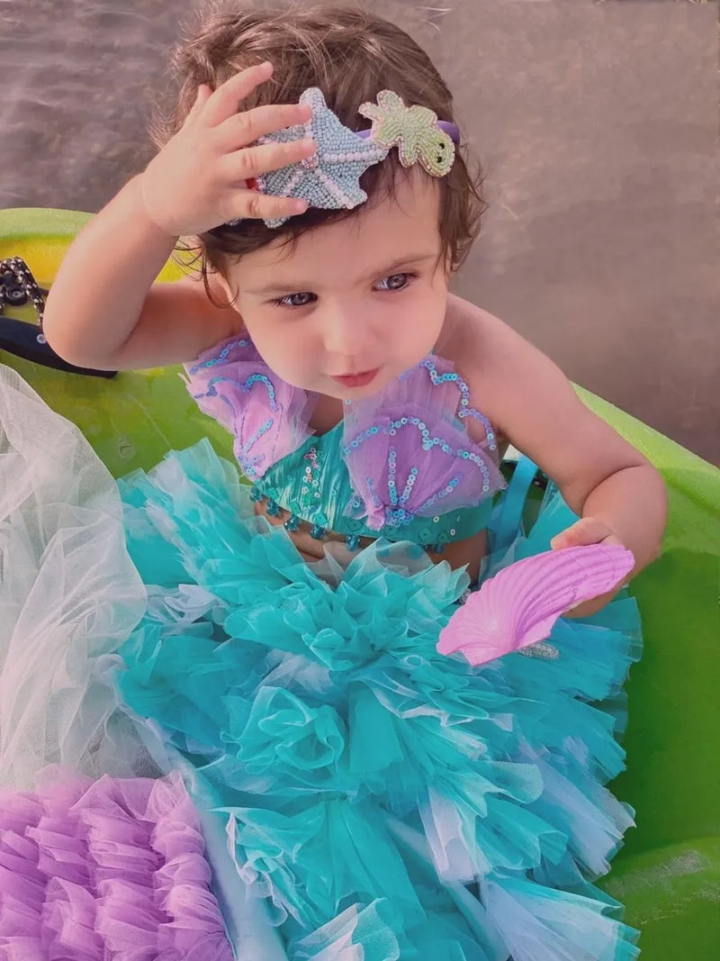 Mermaid dress – Kids Designer Dress | BK Gayatri Official
