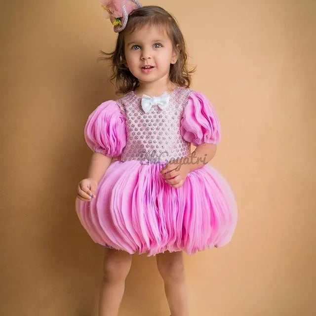 Pumpkin dress – Kids Designer Dress | BK Gayatri Official