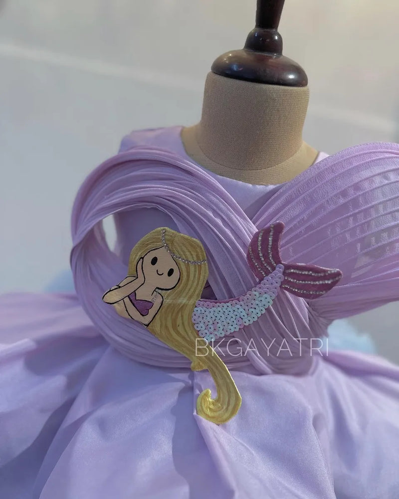 Mermaid Structured Dress – Kids Designer Dress | BK Gayatri Official