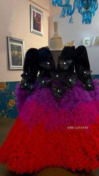 Black Butterfly Dress – Luxury Kids Dress | BK Gayatri Official