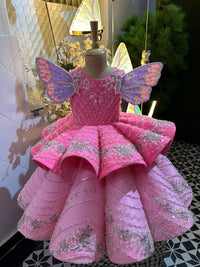 Limited edition butterfly structured gown – Kids Designer Gown | BK Gayatri Official