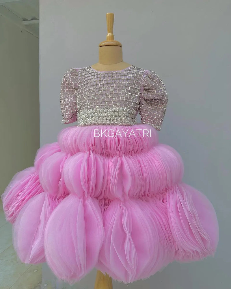 Signature Swarovski Dress – Kids Designer Dress | BK Gayatri Official