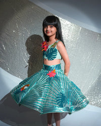 Safari metallic dress – Luxury Kids Dress | BK Gayatri Official